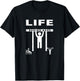 Life Behind Bars - Funny Exercise Pull Up Weight Lifting T-Shirt - T-Shirt | Black