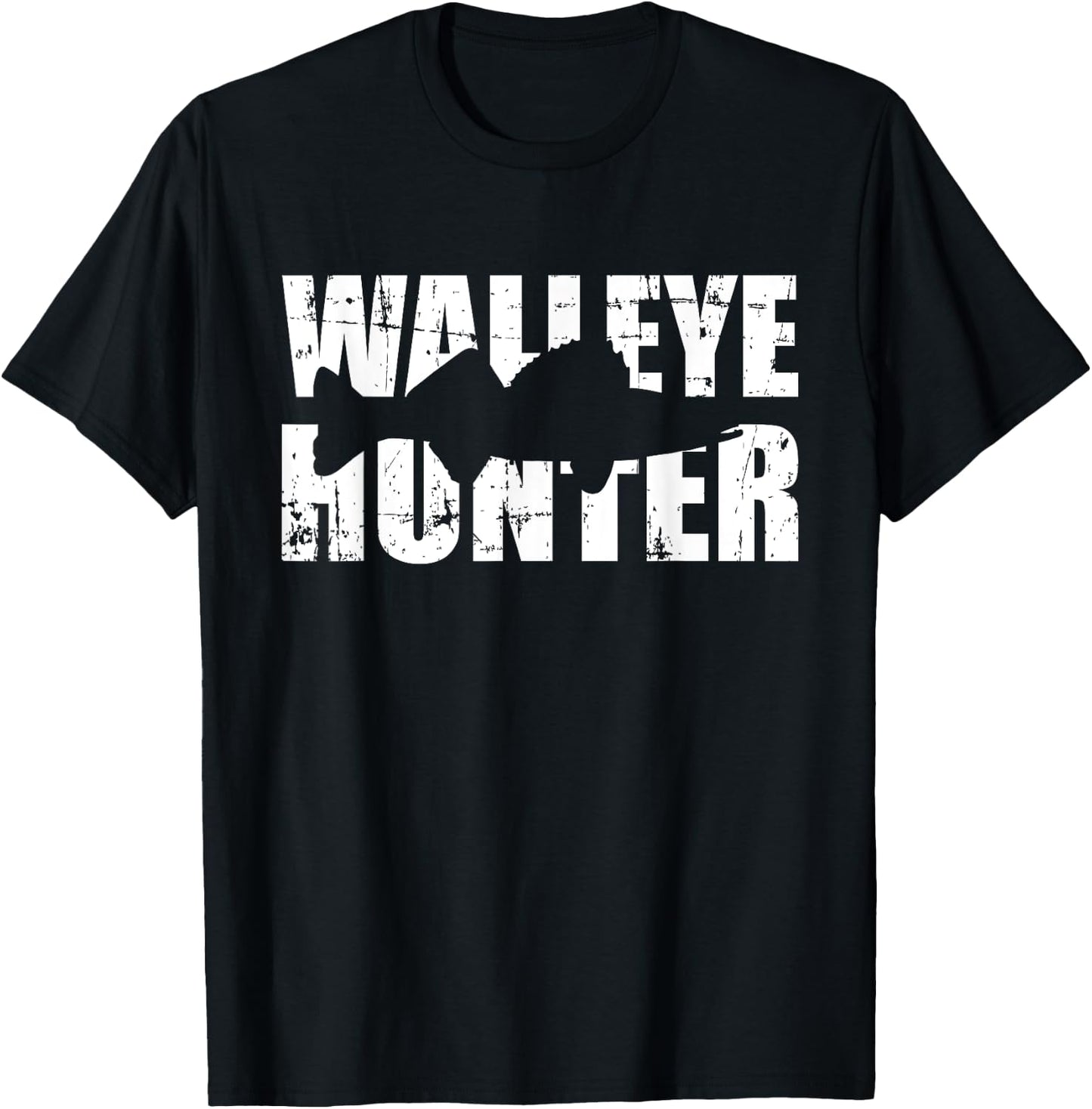 Walleye hunter T-Shirt - T-Shirt | Black