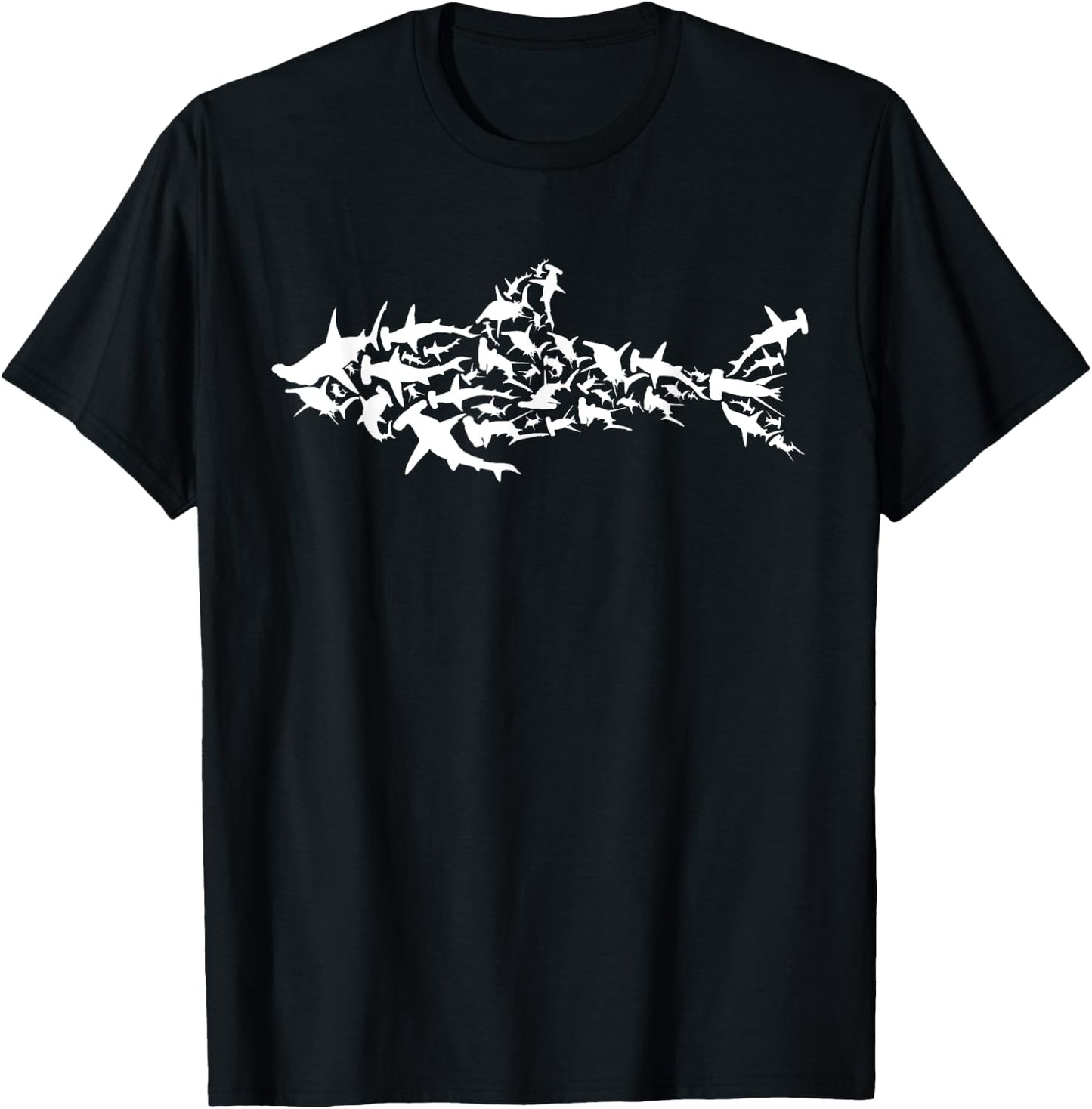 Great White Shark - Sharks Silhouette Shark Fish White Shark T-Shirt - T-Shirt | Black