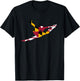 Gymnast Maryland State Flag Shirt Maryland Gymnastics T-Shirt - T-Shirt | Black