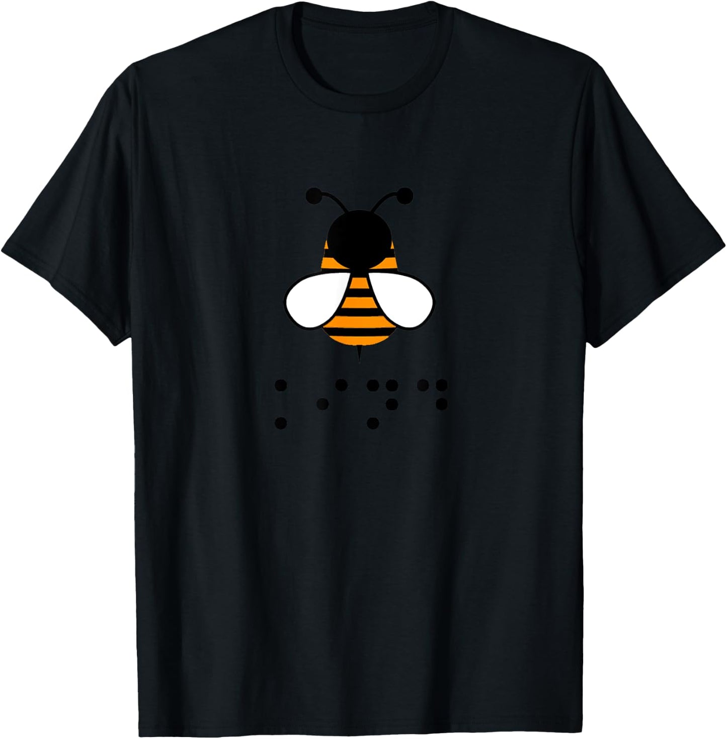 Blind People Awareness Bee Kind Be Kind In Braille T-Shirt - T-Shirt | Black