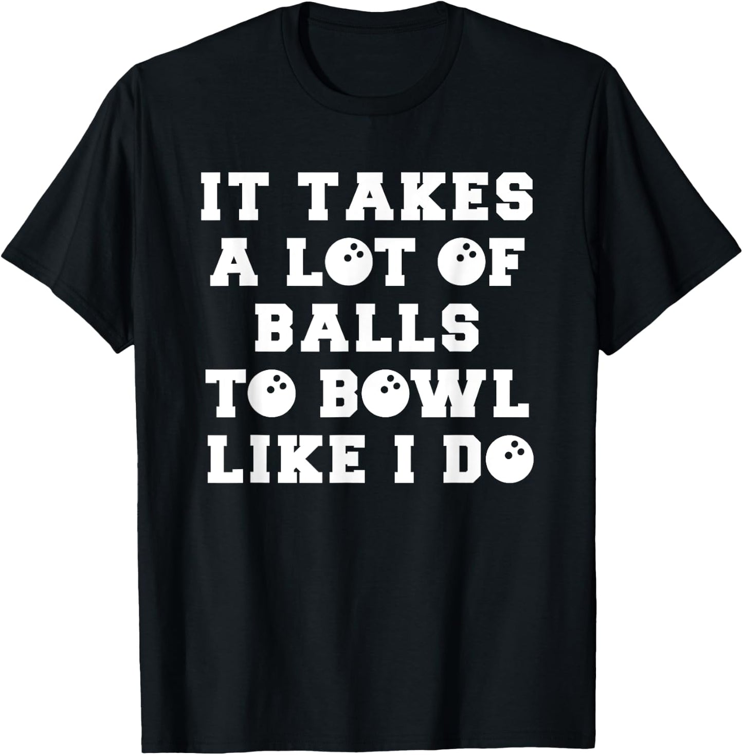 Funny Bowling Gift Boyfriend Or Husband T-Shirt - T-Shirt | Black