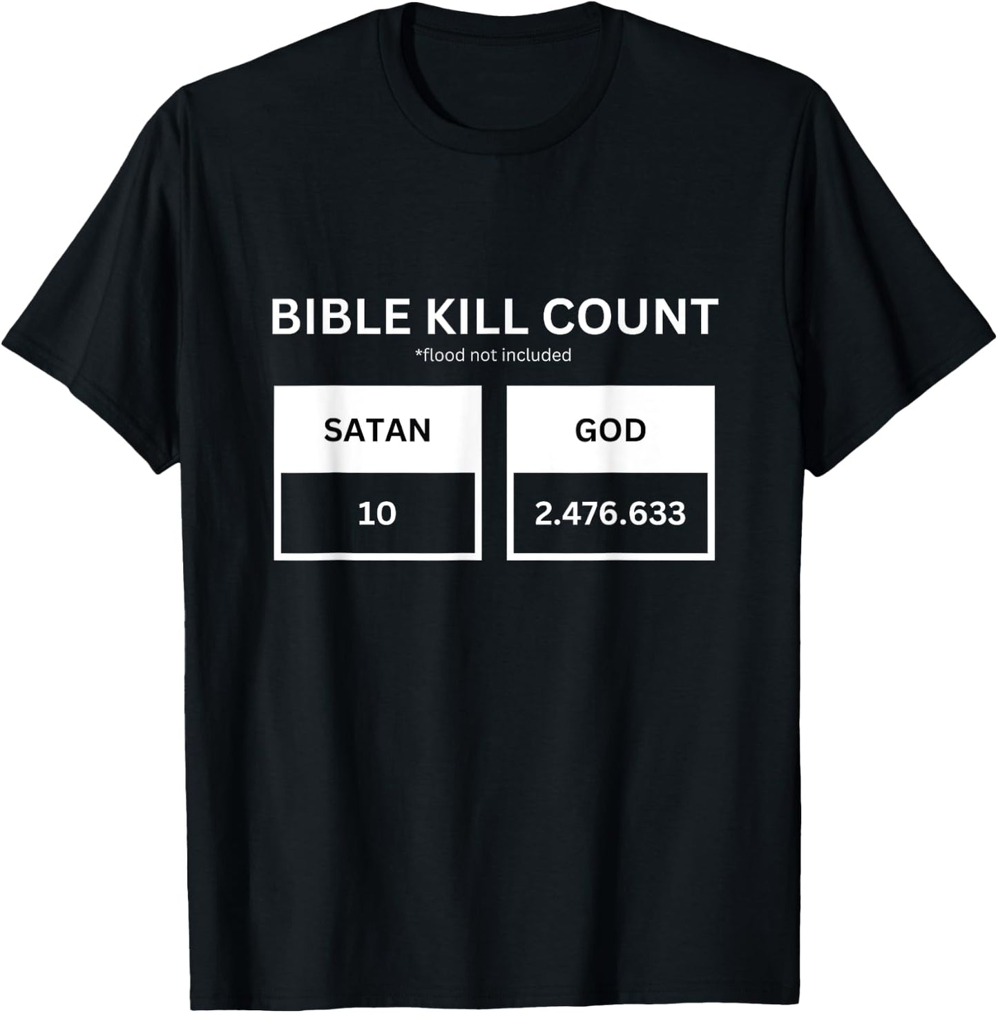 Bible Kill Count T-Shirt - T-Shirt | Black