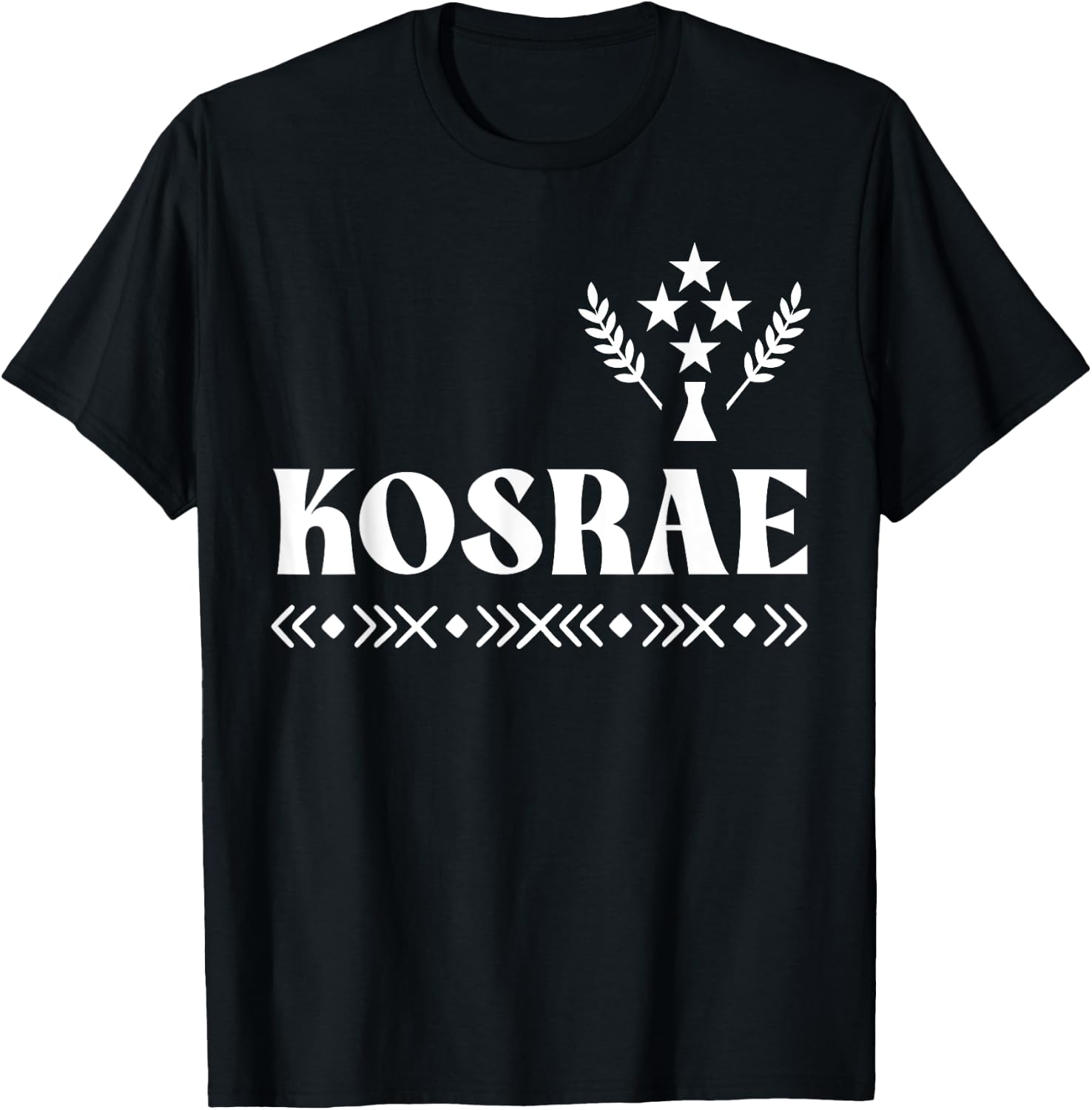 Kosrae Flag, Kosrae Island, Micronesia Kosrae T-Shirt - T-Shirt | Black