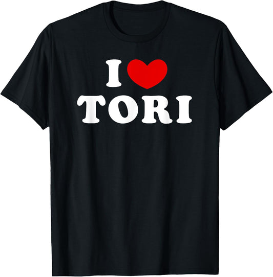 I Love Tori, I Heart Tori T-Shirt - T-Shirt | Black
