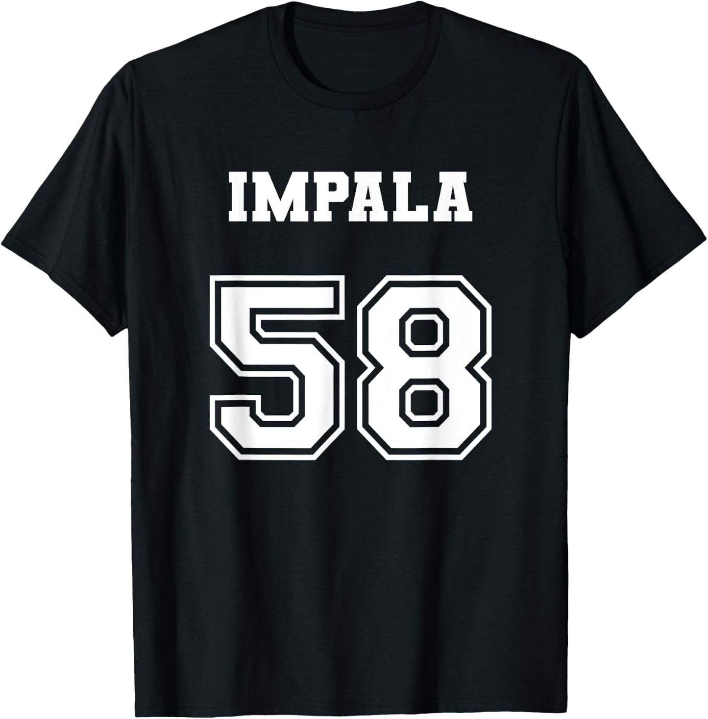 Jersey Style Impala 58 1958 Old School Lowrider T-Shirt - T-Shirt | Black