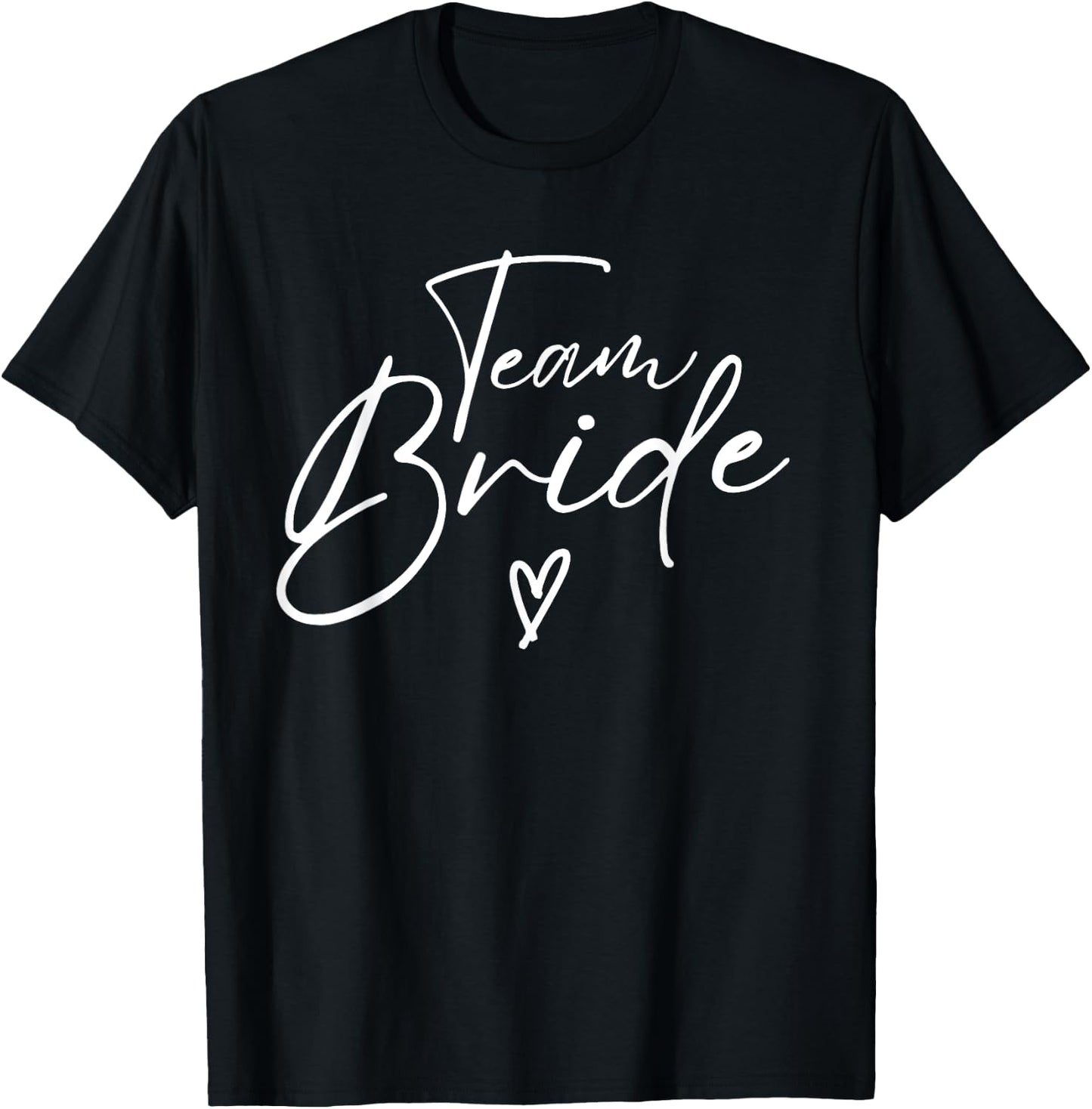 Team Bride Flower Bachelorette Bridal Shower Bridesmaid T-Shirt - T-Shirt | Black