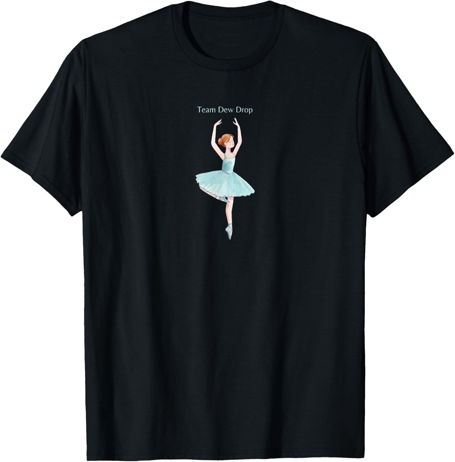 Team Dew Drop Nutcracker Ballet Ballerina Christmas Graphic T-Shirt - T-Shirt | Black