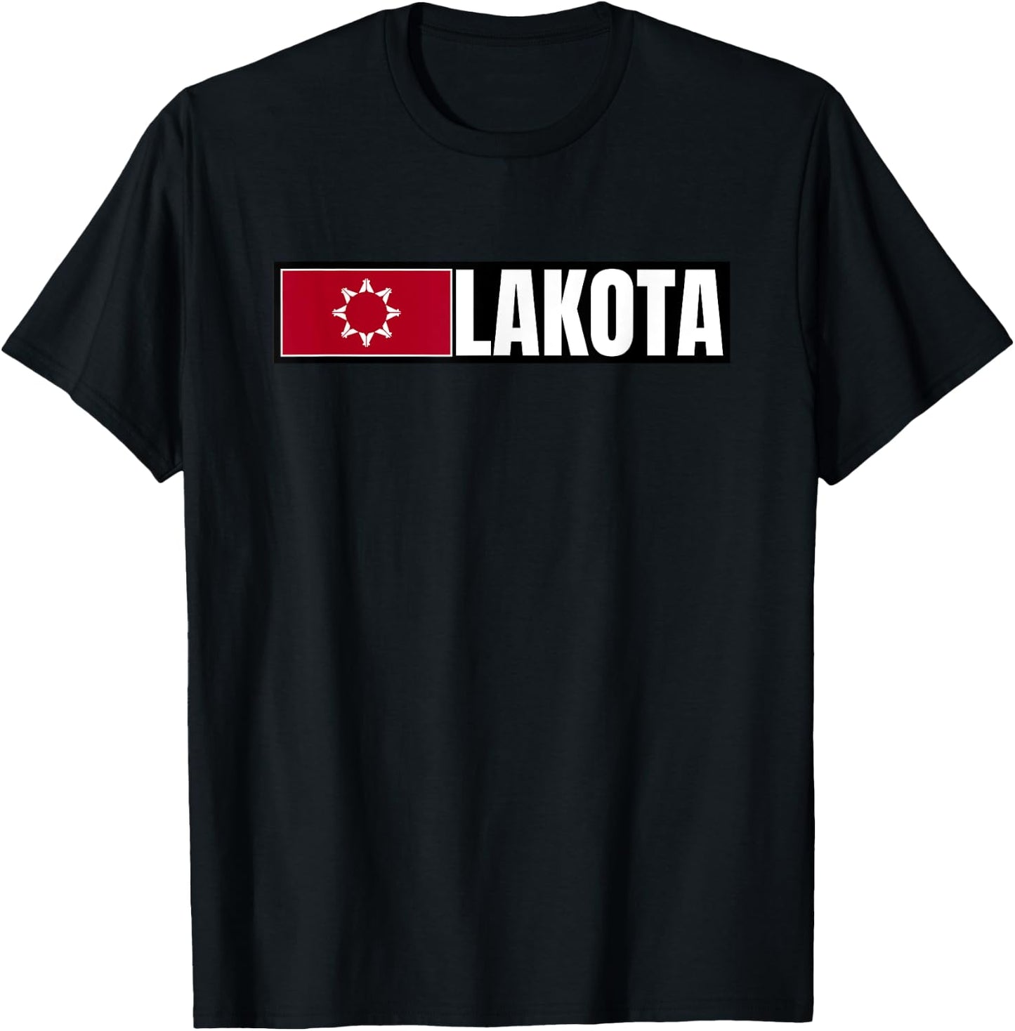 Lakota Flag T-Shirt - T-Shirt | Black