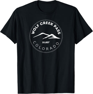 Wolf Creek Pass Colorado - CO Elevated Mountain T-Shirt - T-Shirt | Black