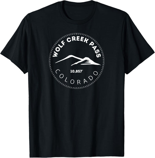 Wolf Creek Pass Colorado - CO Elevated Mountain T-Shirt - T-Shirt | Black