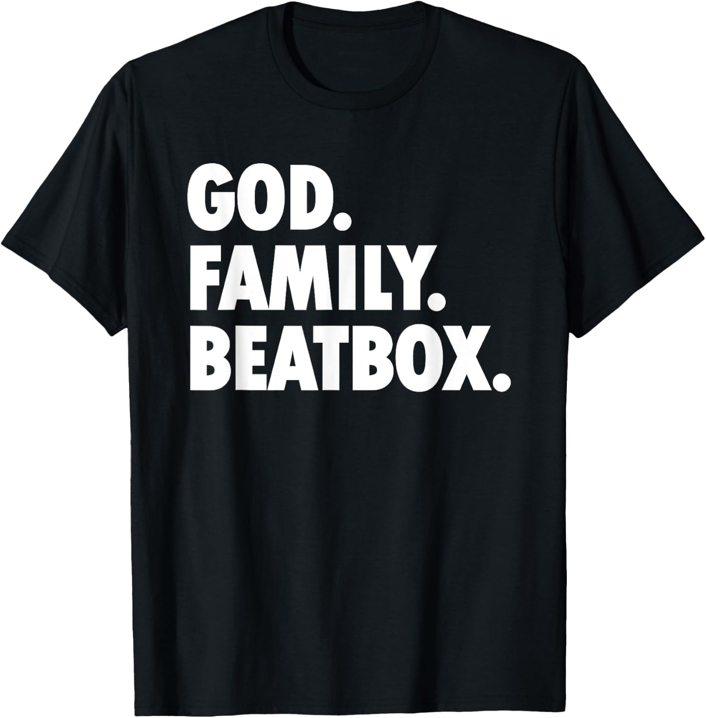 God Family Beatbox - Novelty Faith T-Shirt - T-Shirt | Black