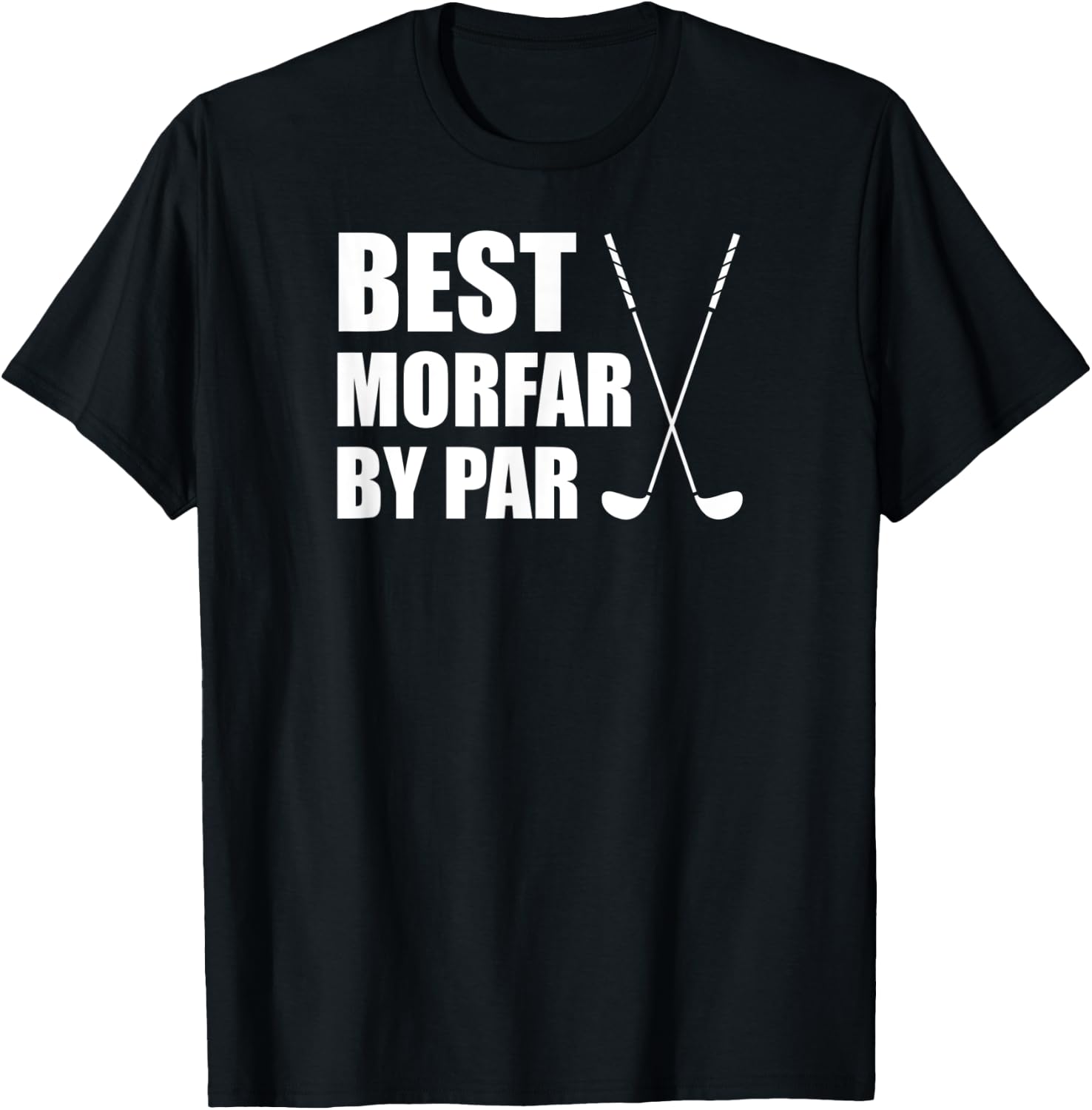 Best Morfar By Par Swedish Grandpa Golfer Pun T-Shirt - T-Shirt | Black