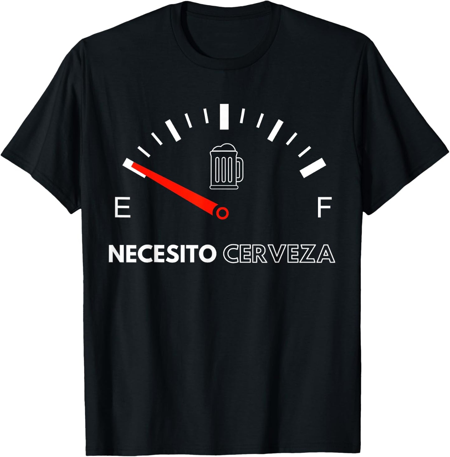 Mexican beer shirt, necesito cerveza cool & funny sayings T-Shirt - T-Shirt | Black