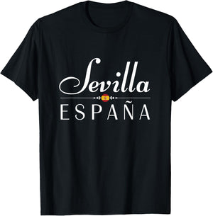 Sevilla Espana Souvenir Spain Seville Flamenco / Seville T-Shirt - T-Shirt | Black
