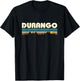 Retro Durango Colorado Mountain Sunset T-Shirt - T-Shirt | Black