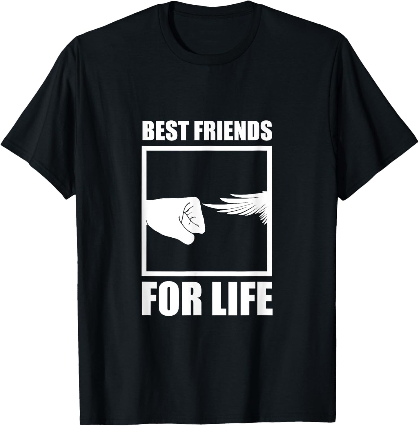 Best friends for life - wing parrot budgerigar T-Shirt - T-Shirt | Black