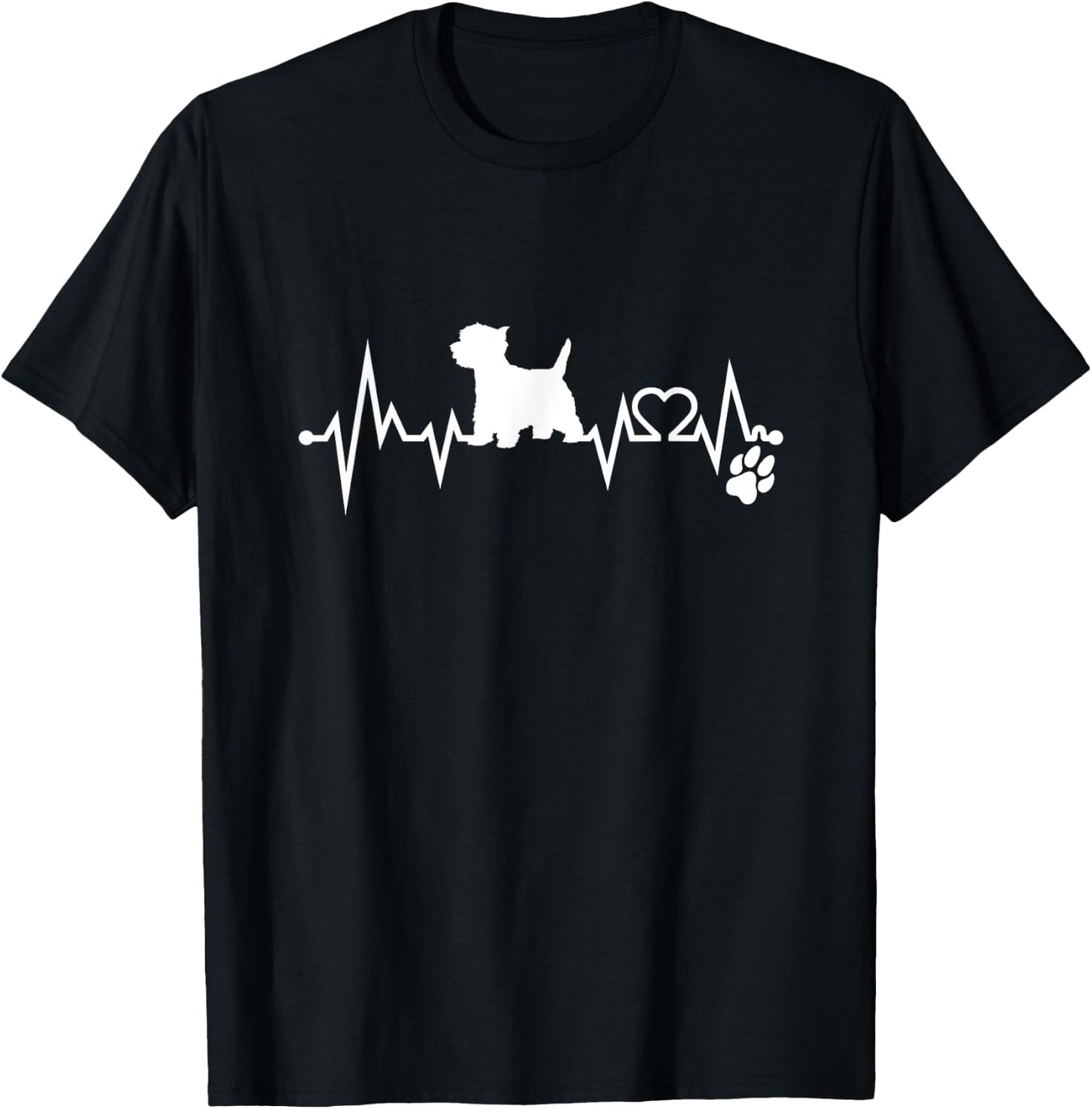 Westie Gifts Men Women West Highland Terrier T-Shirt - T-Shirt | Black