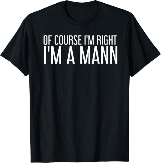 MANN Gift Funny Surname Family Tree Birthday Reunion Idea T-Shirt - T-Shirt | Black