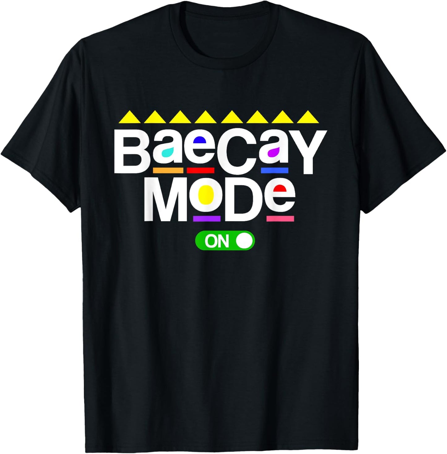 Baecay Mode Vacation Boyfriend Girlfriend 80's 90's T-Shirt - T-Shirt | Black