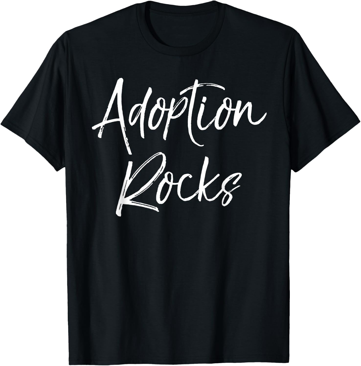 Cute Matching Adoption Gifts for Family Group Adoption Rocks T-Shirt - T-Shirt | Black