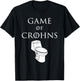 Funny Game of Crohns Awareness Chron's Disease Symptoms T-Shirt - T-Shirt | Black