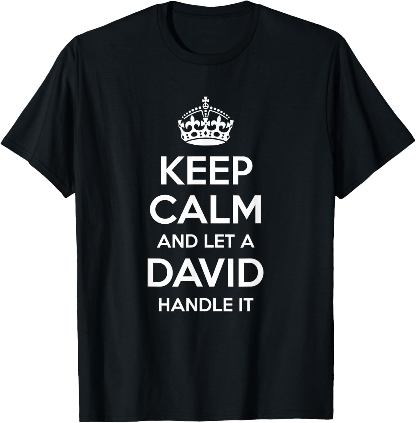 DAVID Funny Surname Family Tree Birthday Reunion Gift T-Shirt - T-Shirt | Black