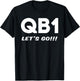 QB1 I Love My Quarterback Offensive Line Men Women Football T-Shirt - T-Shirt | Black