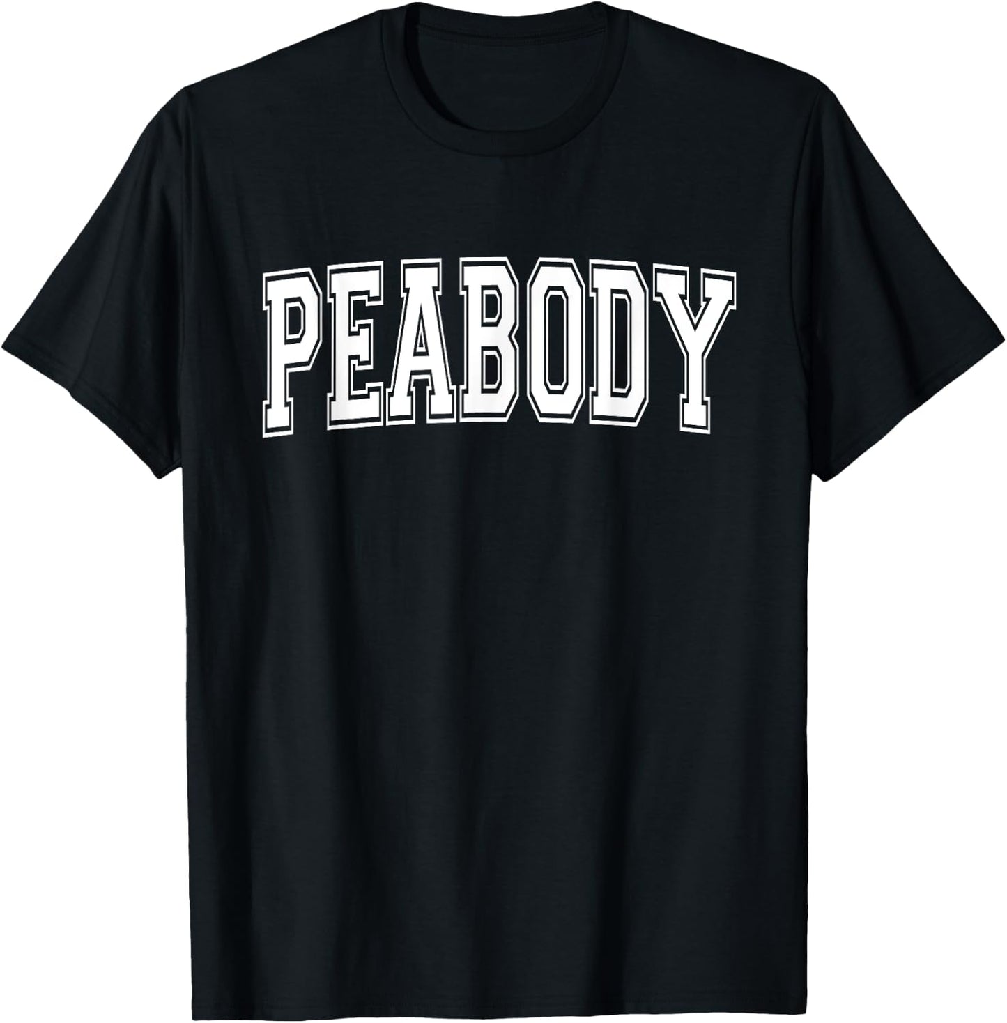 PEABODY MA MASSACHUSETTS USA Vintage Sports Varsity Style T-Shirt - T-Shirt | Black