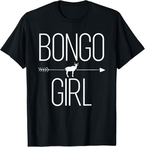 Bongo Girl Gift Antelope Bull Animal Lover T-Shirt - T-Shirt | Black