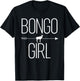 Bongo Girl Gift Antelope Bull Animal Lover T-Shirt - T-Shirt | Black