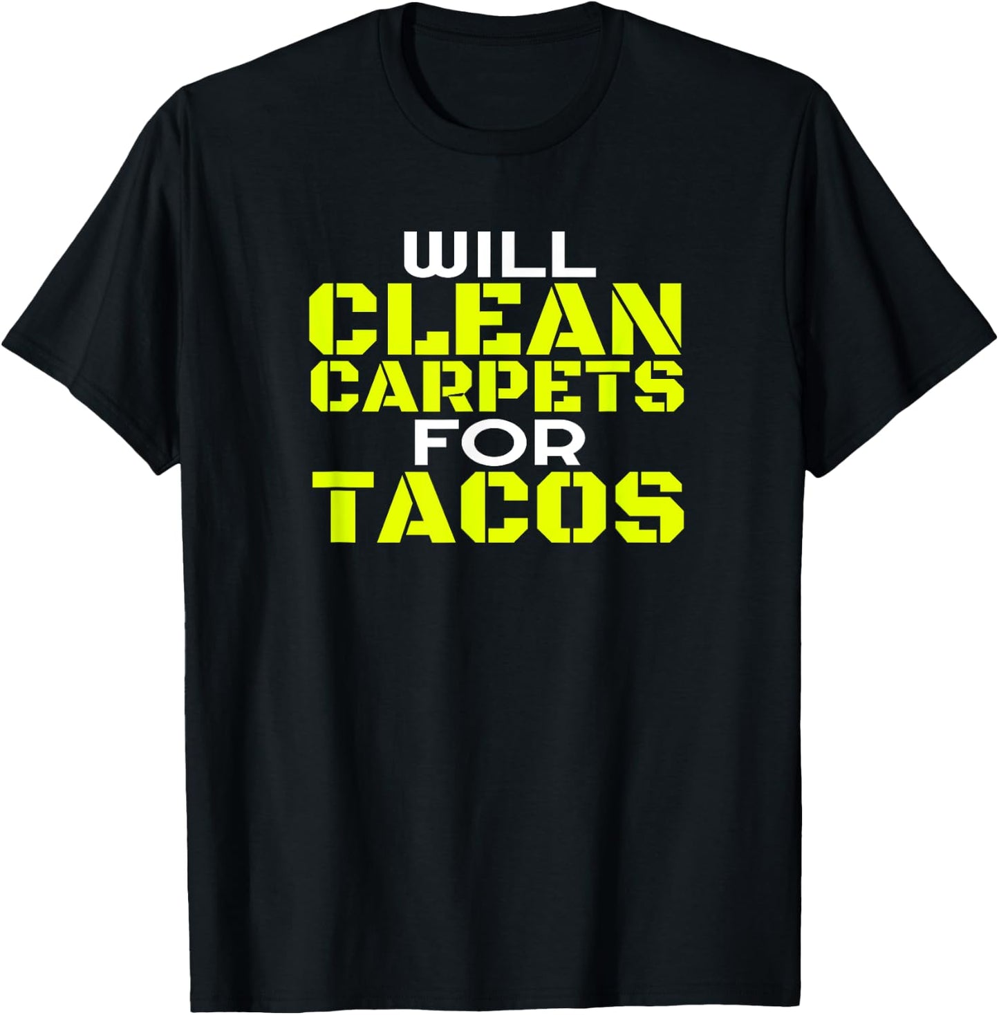 Funny Carpet Cleaning Job Dad Taco Tacos Carpet Cleaner T-Shirt - T-Shirt | Black