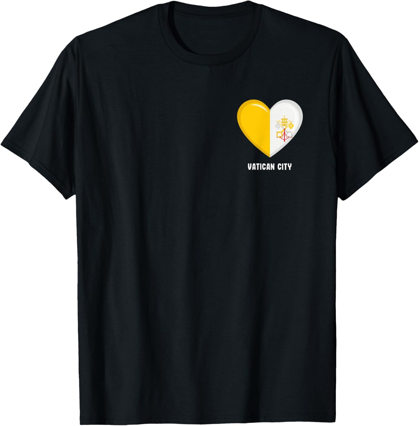 Vatican City Flag Shirt | Citizen of the Holy See T-Shirt - T-Shirt | Black