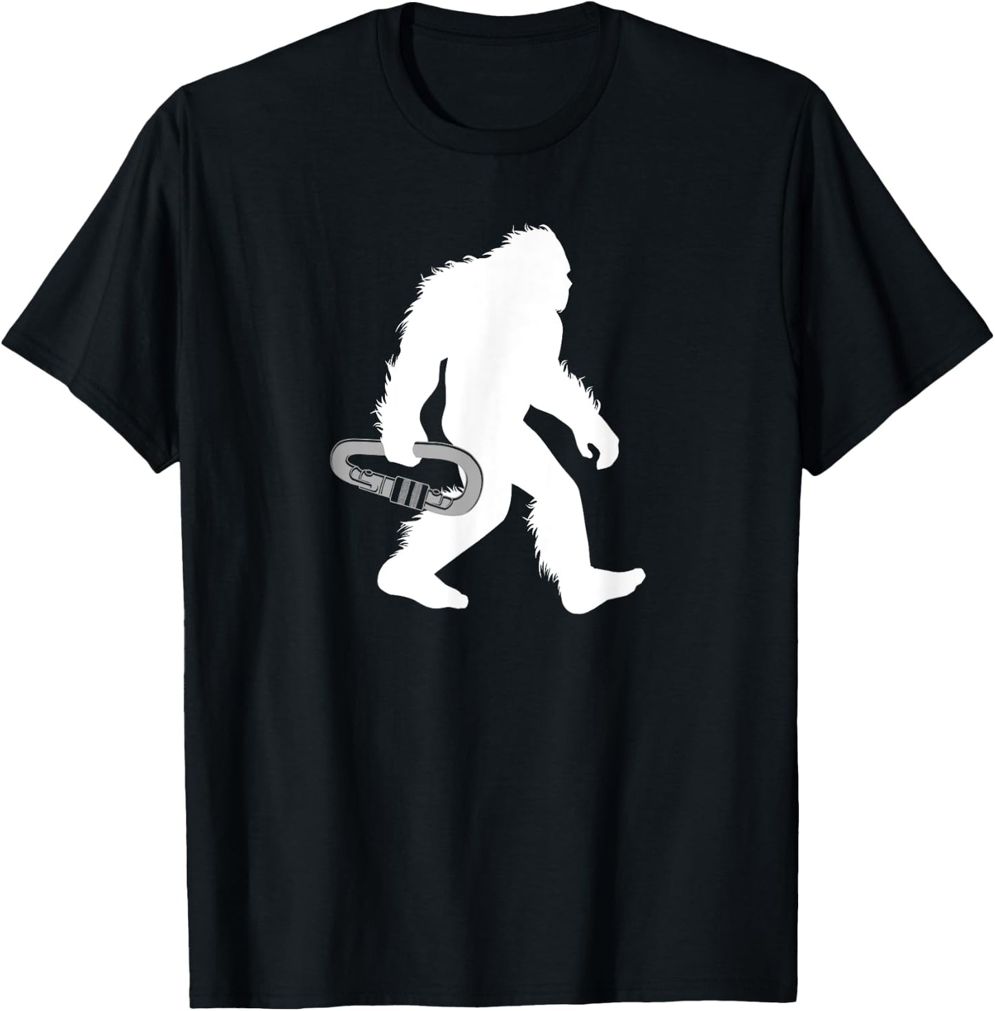 Bigfoot Mountain Climbing Sasquatch Climber T-Shirt - T-Shirt | Black