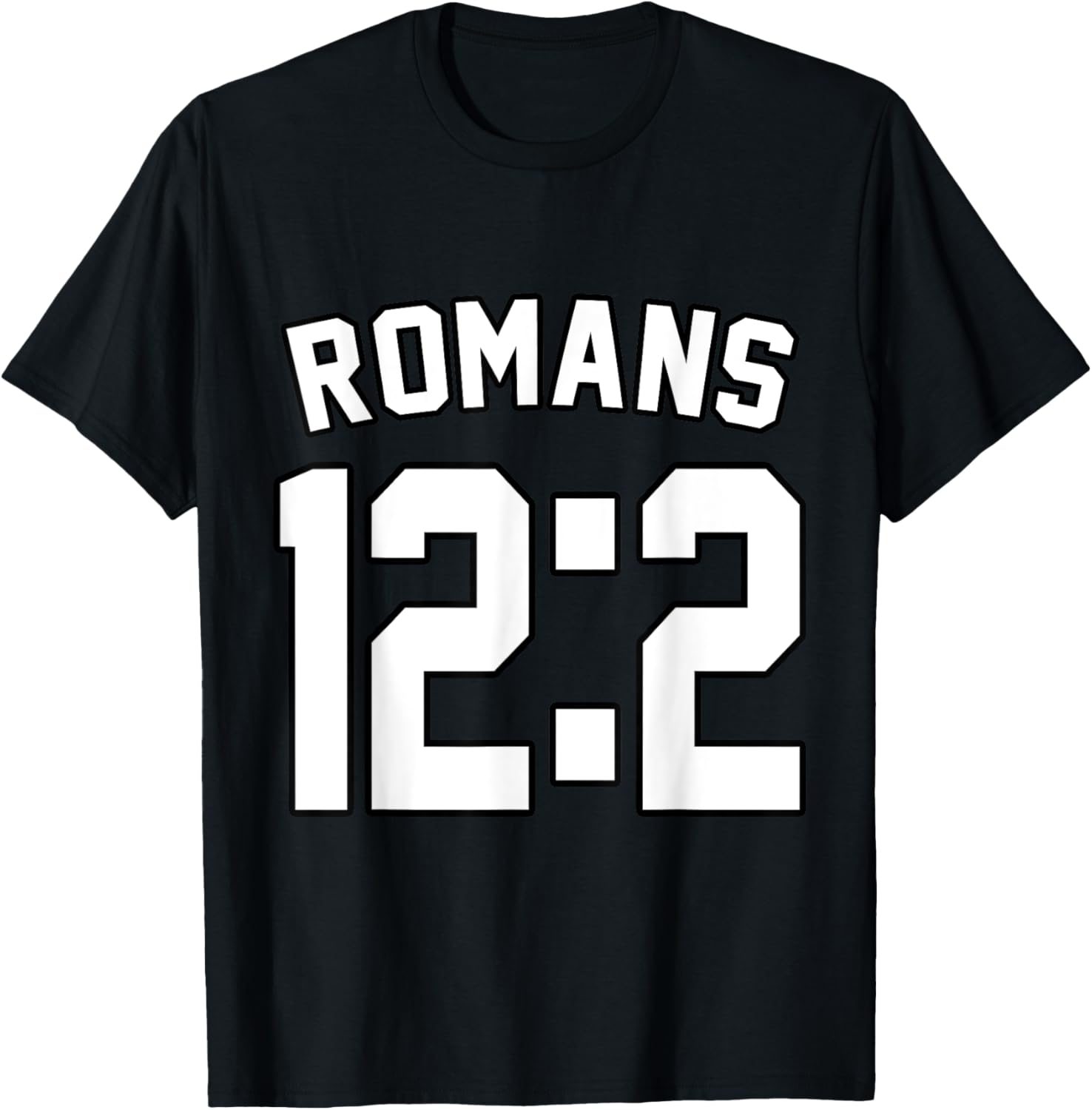 Romans 12:2 Sports Jersey Christian Motivation Apparel T-Shirt - T-Shirt | Black