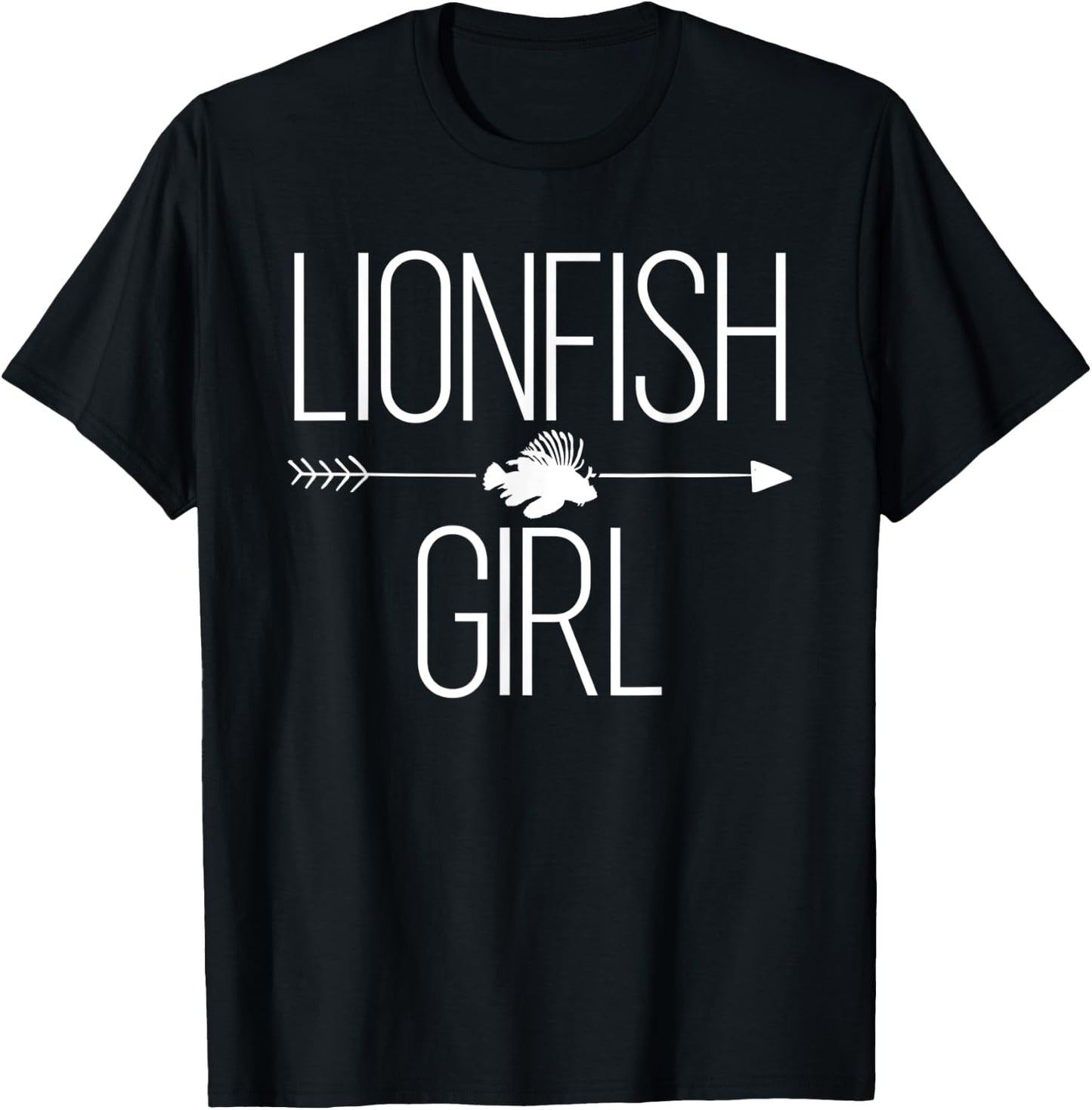 Lionfish Girl Gift Zebrafish Marine Lover T-Shirt - T-Shirt | Black