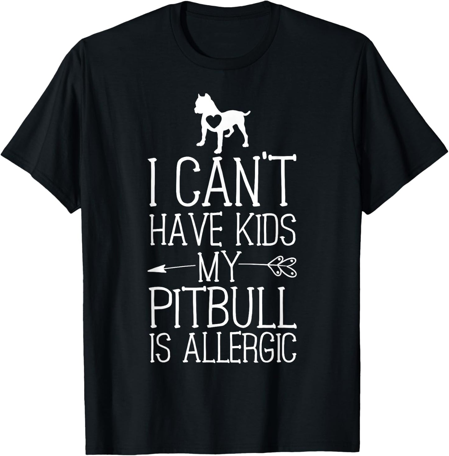 Pitbull Mama Gift Funny Dog Mom Shirts Can't Have Kids T-Shirt - T-Shirt | Black