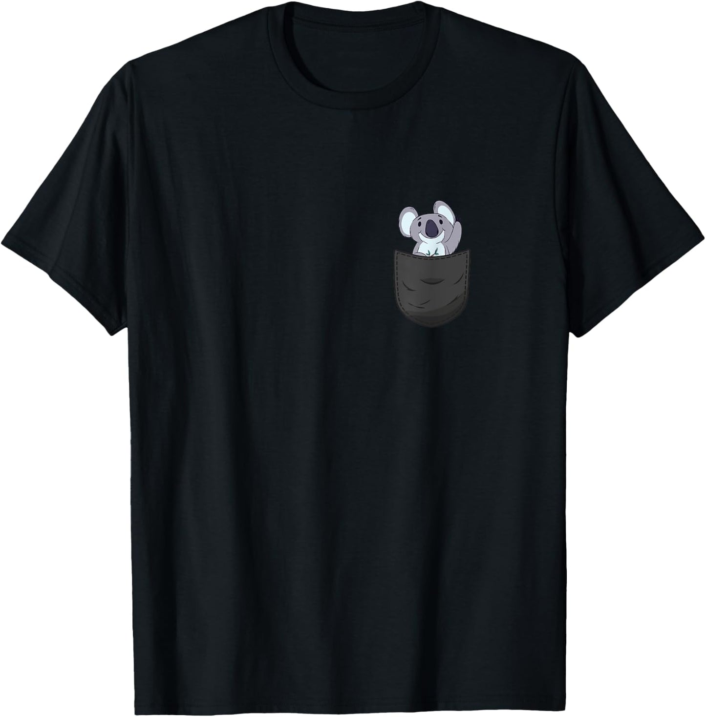 Koala Pocket T-Shirt - T-Shirt | Black