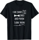 I like books dogs and maybe three people funny pet love T-Shirt - T-Shirt | Black