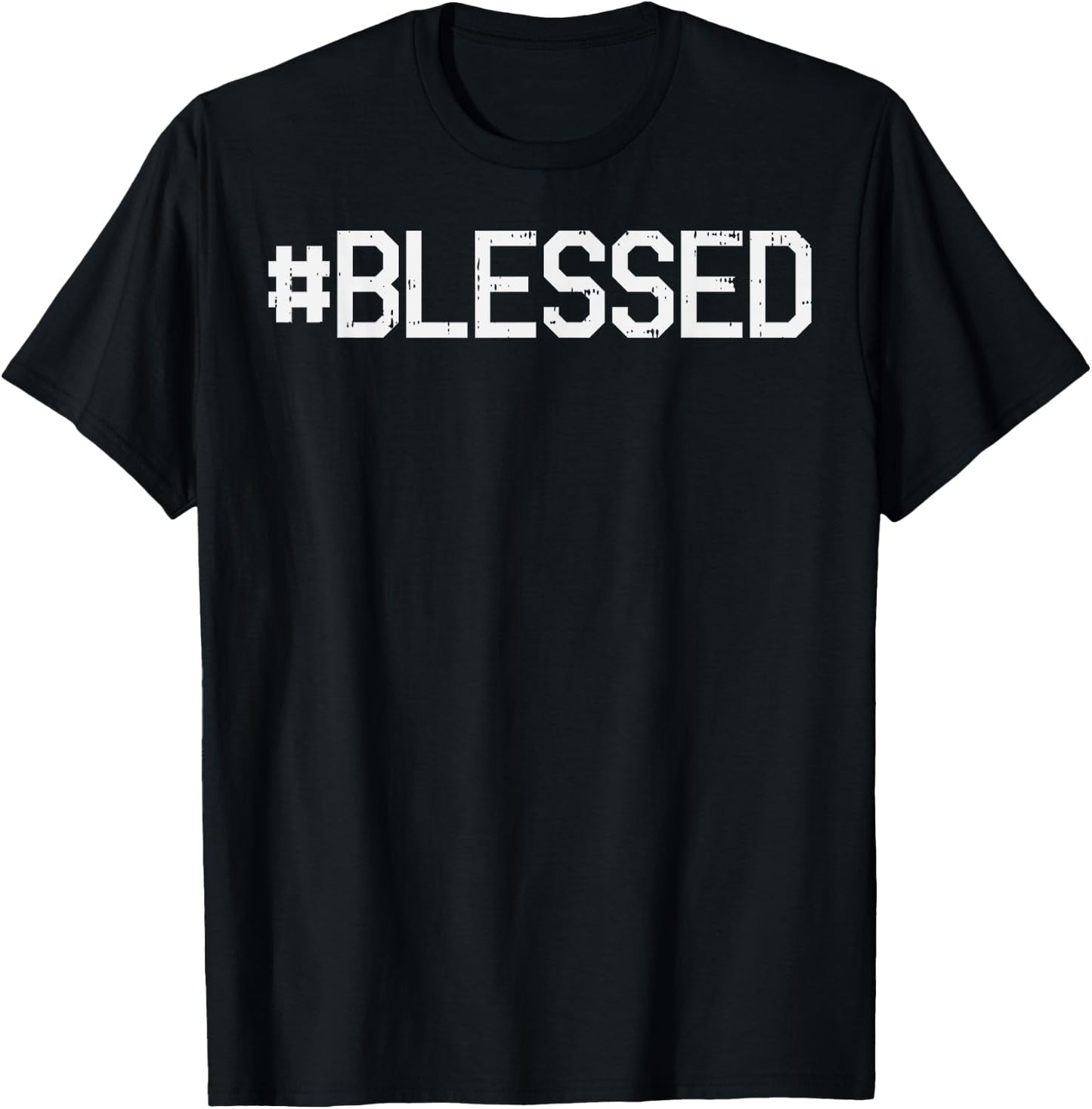 Blessed God Jesus Christ Faith Religious Christian Gift T-Shirt - T-Shirt | Black