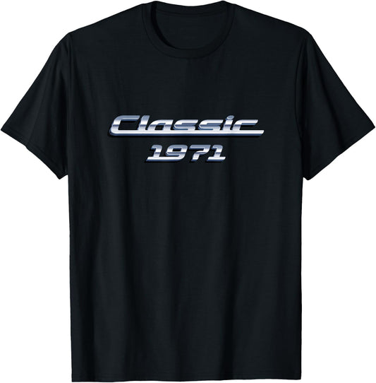 54th Birthday Vintage Classic Car 54 Year Old Classic 1971 T-Shirt - T-Shirt | Black