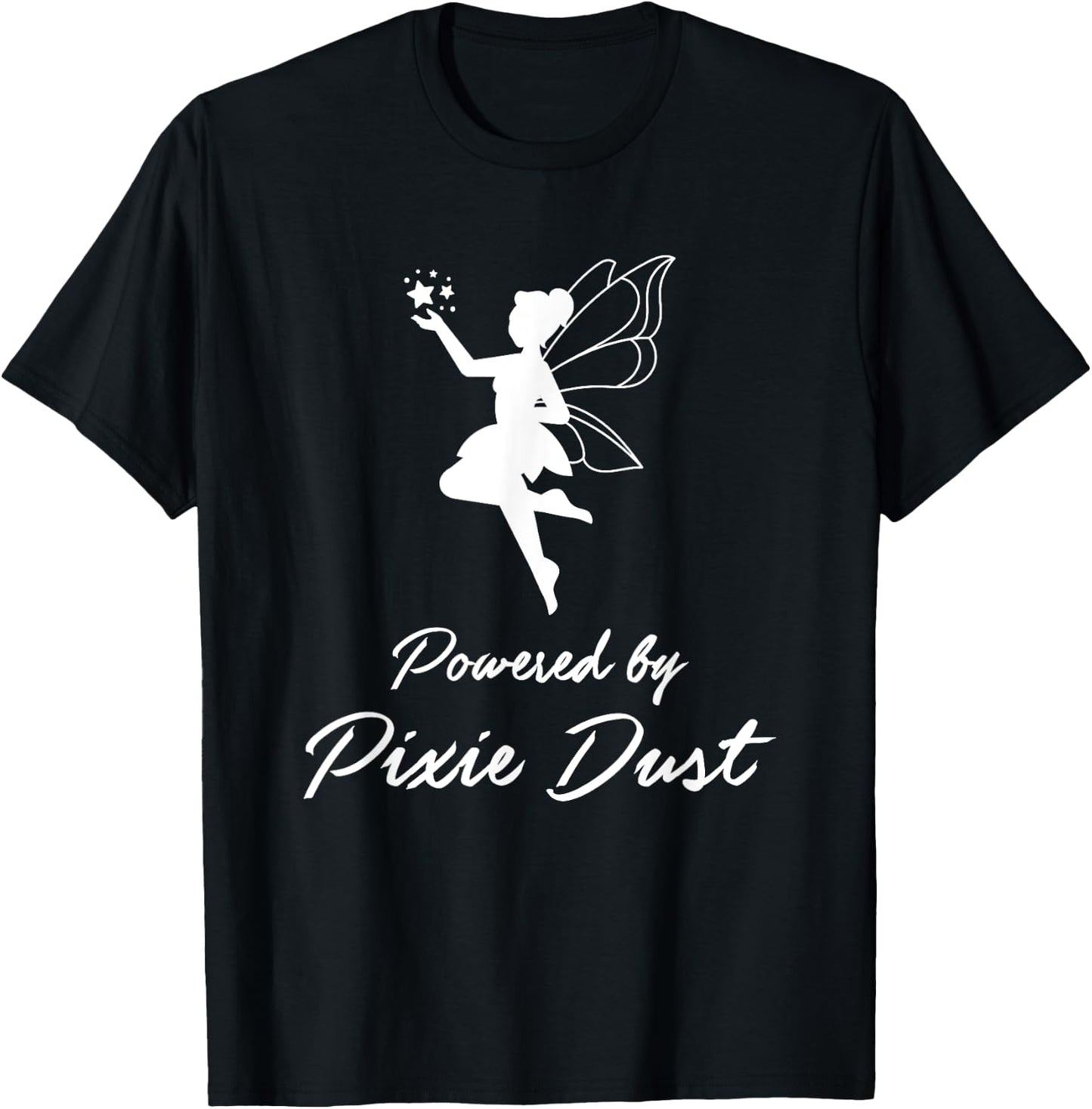 Powered by Pixie Dust and Coffee Fun Caffeine T-Shirt - T-Shirt | Black