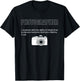 Photographer Definition T-Shirt - T-Shirt | Black