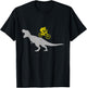 Mountain Bike with T-Rex Dinosaur MTB Mountain Biking T-Shirt - T-Shirt | Black
