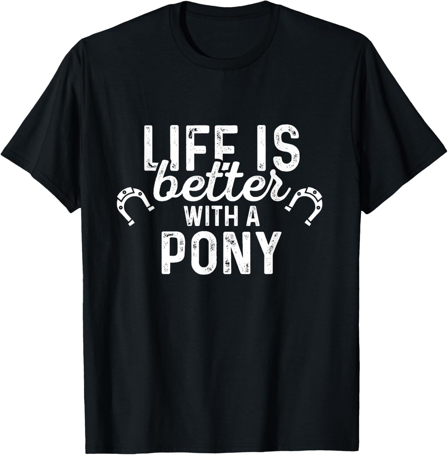 Pony Life Mini Horses Miniature Horse Lovers T-Shirt - T-Shirt | Black