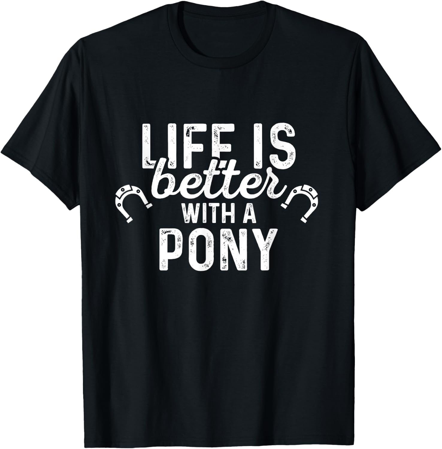 Pony Life Mini Horses Miniature Horse Lovers T-Shirt - T-Shirt | Black