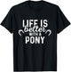 Pony Life Mini Horses Miniature Horse Lovers T-Shirt - T-Shirt | Black