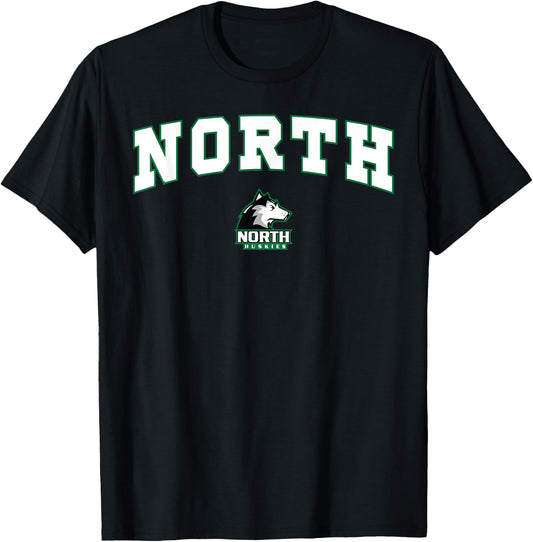 North High School Huskies T-Shirt - T-Shirt | Black