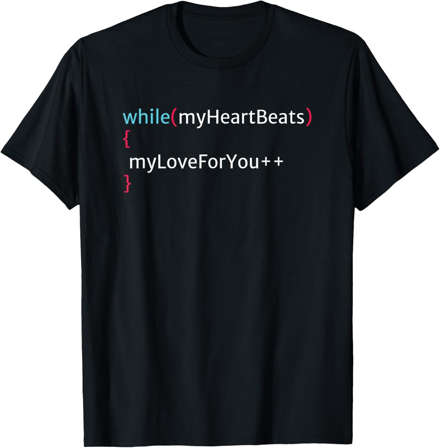 Valentines Gift Programmer, Computer science, coder, IT T-Shirt - T-Shirt | Black