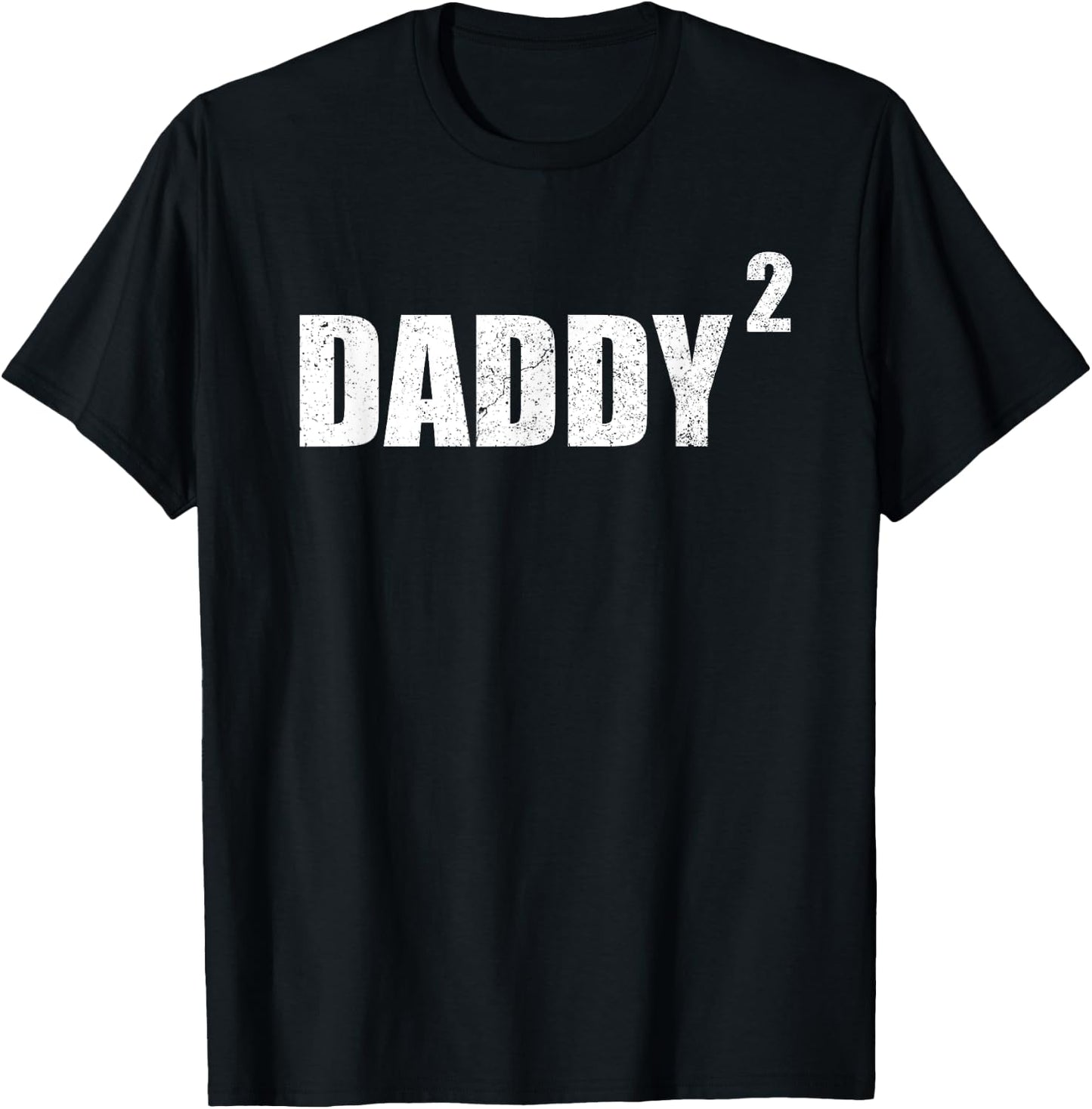 Daddy Squared Shirt 2 Second Pregnancy Announcement Shirt T-Shirt - T-Shirt | Black